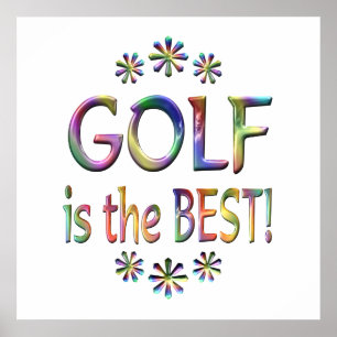 Poster Le golf est le meilleur
