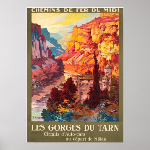 POSTER LE GORGES DU TARN