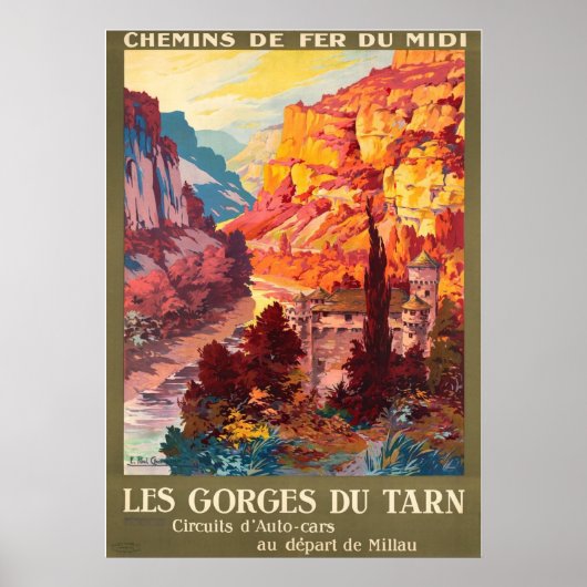POSTER LE GORGES DU TARN (Devant)