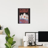 Poster Le goût est décadent - Vodka pour le peuple ! (Bureau à domicile)