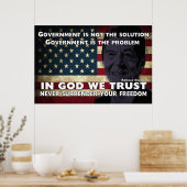 Poster Le Gouvernement N'Est Pas La Solution (Cuisine)