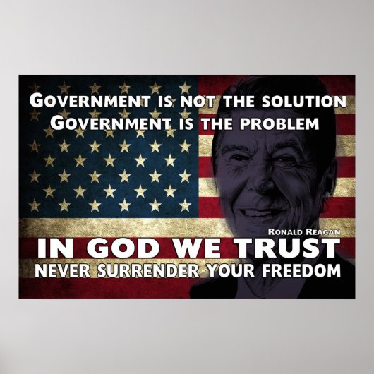 Poster Le Gouvernement N'Est Pas La Solution (Devant)