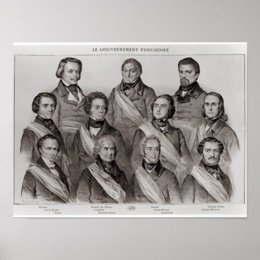 Poster Le Gouvernement provisoire de 1848 (Devant)