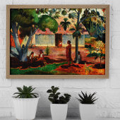 Poster Le grand arbre (1891) par Paul Gauguin