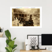 Poster Le Grand Bain Romain, Bain (photo b/w) (Bureau à domicile)