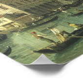 Poster Le Grand Canal du pont du Rialto (Coin)