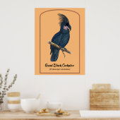 Poster Le grand Cockatoo noir (Cuisine)