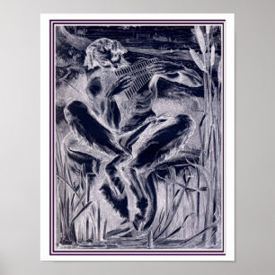 Poster Le Grand Dieu Pan-1860 Frederic Leighton 11 x 14