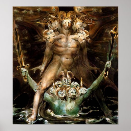 Poster Le grand dragon rouge et la bête de la mer (Devant)