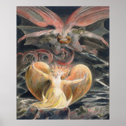 Poster Le grand dragon rouge et la femme vêtue du soleil (Devant)