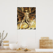 Poster Le grand dragon rouge par William Blake (Cuisine)