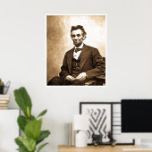 Poster Le Grand Émancipateur - Abe Lincoln (1865) (Bureau à domicile)