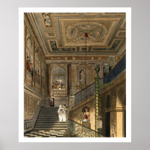Poster Le Grand Escalier du Palais de Kensington De Pyne
