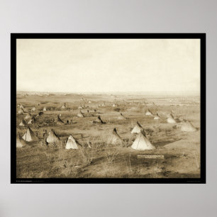 Poster Le Grand Hostile Lakota Camp SD 1891
