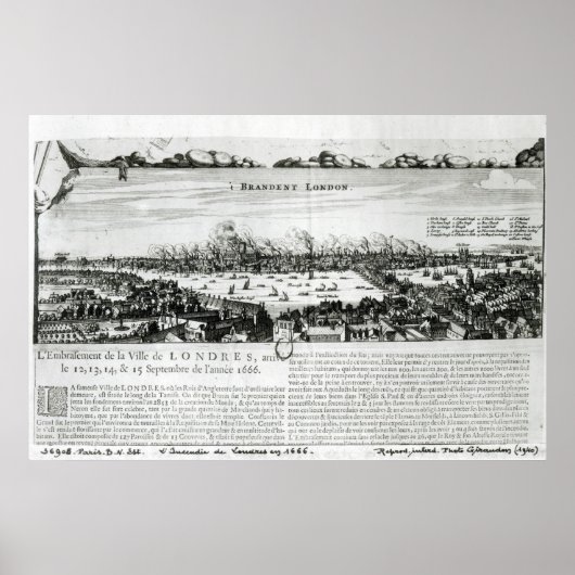 Poster Le grand incendie de Londres en 1666 (Devant)