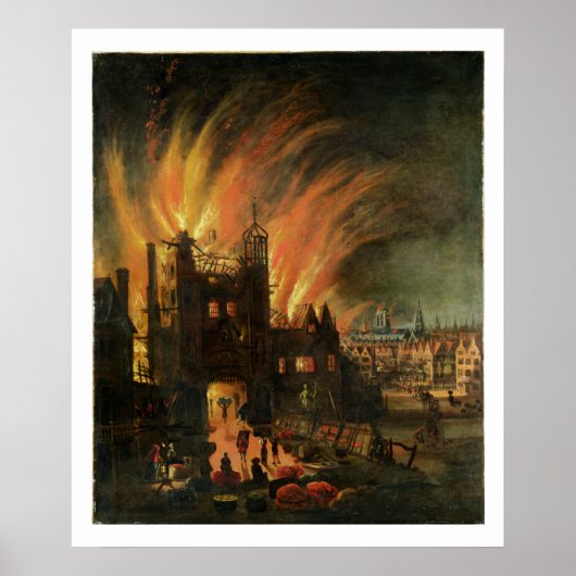 Poster Le grand incendie de Londres (septembre 1666) avec (Devant)