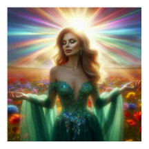 Le grand mur de robe verte 40x40
