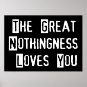 Poster Le Grand Néant Vous Aime (Devant)