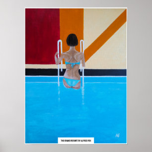 Poster Le Grand Resort Peinture par Alfred Fox
