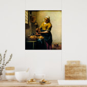 Poster Le grand serviteur de Vermeer pourrissant du lait  (Cuisine)