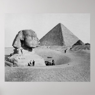 Poster Le Grand Sphinx, 1877. Photo ancienne