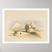 Poster Le Grand Sphinx et les Pyramides de Gizeh, de "E (Devant)