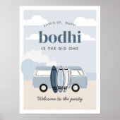 Poster Le grand Surf de plage des garçons à l'anniversair (Devant)