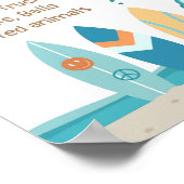 Poster Le grand Surf du Surf signe de l'anniversaire (Coin)