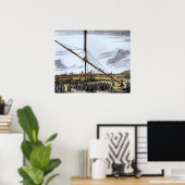 Poster Le grand télescope astronomique (Bureau à domicile)