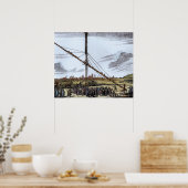 Poster Le grand télescope astronomique (Cuisine)