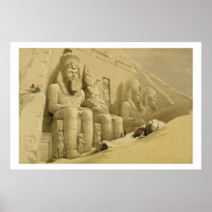 Poster Le grand temple d'Abu Simbel, Nubia, de "Egypte
