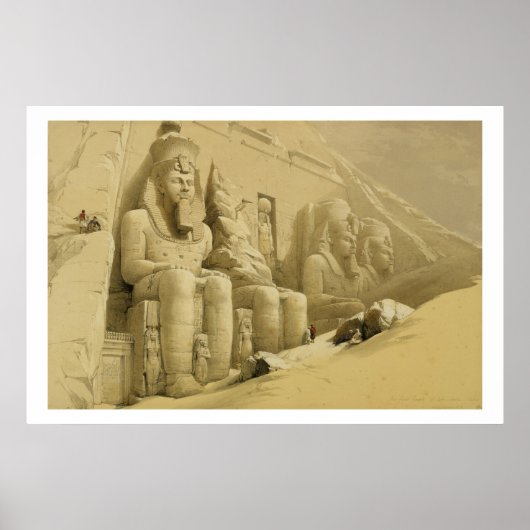 Poster Le Grand Temple d'Abu Simbel, Nubie, de "Egypt (Devant)
