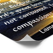 Poster le grand verset de la Bible du Seigneur rappelant (Coin)