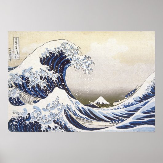 Poster Le Grand Wave by Hokusai (Devant)