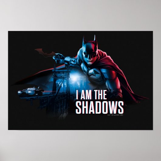 Poster Le Graphique De Caractères Batman - Je Suis Les Om (Devant)