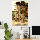 Poster 'Le griffon Et La Tortue Fausse' (Bureau à domicile)