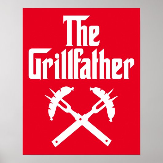 Poster Le Grillfather Aux Chiens Chauds (Devant)