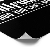 Poster Le Grillfather BBQ Gril Grillmaster Rbecue (Coin)