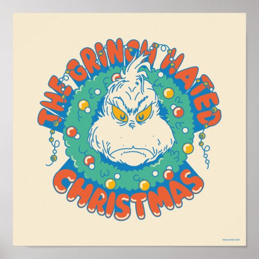 Poster Le Grinch détestait Noël (Devant)