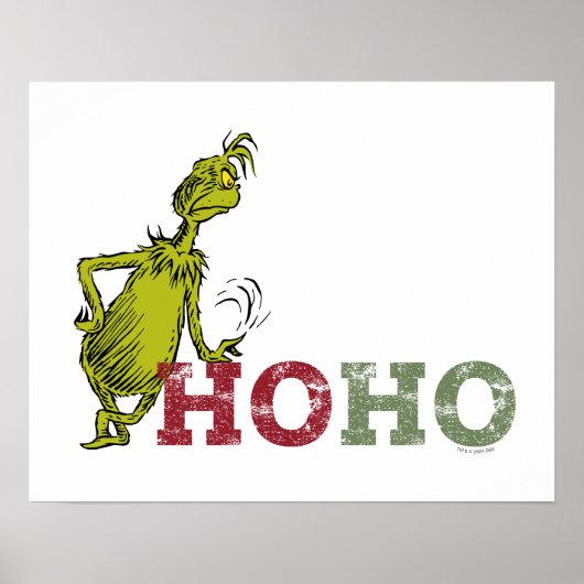 Poster Le Grinch | Ho Ho Ho (Devant)