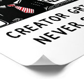 Poster Le Grind Créateur Ne S'Arrête Jamais - Alimentant (Coin)