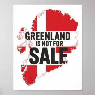 Poster Le Groenland, 51e État, n'est pas à vendre