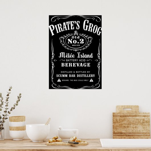 Poster Le grog de Pirate (Cuisine)