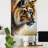Poster Le gros tigre (Bureau à domicile)