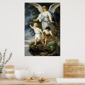 Poster Le Guardian Angel Bernhard Plockhorst Imprimer (Cuisine)