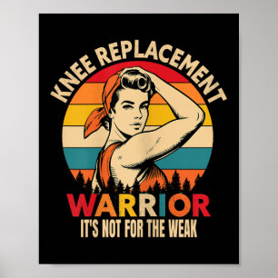 Poster Le Guerrier De Remplacement Du Genou Se Déplie Pou