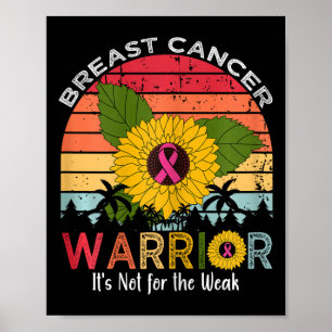 Poster Le guerrier du cancer du sein n'est pas pour les f