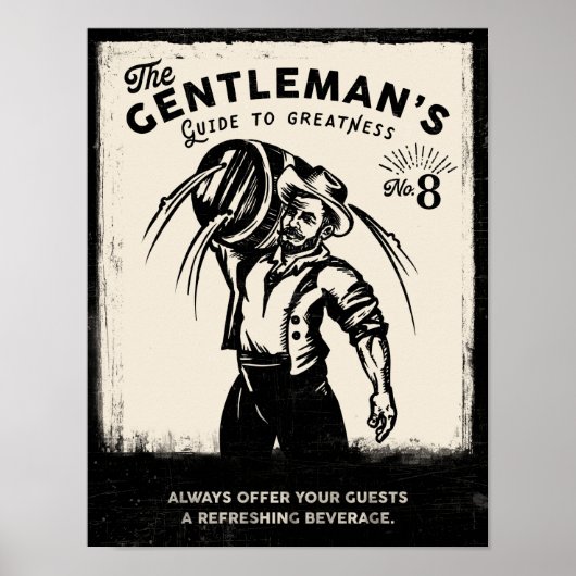 Poster "Le Guide de la Grandeur de Gentleman" Grotte Homm (Devant)