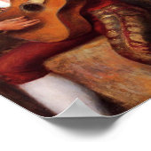 Poster Le guitariste espagnol (par Pierre-August Renoir) (Coin)