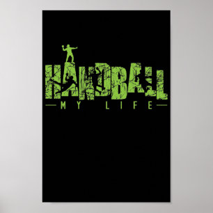 Poster Le handball "My Life"